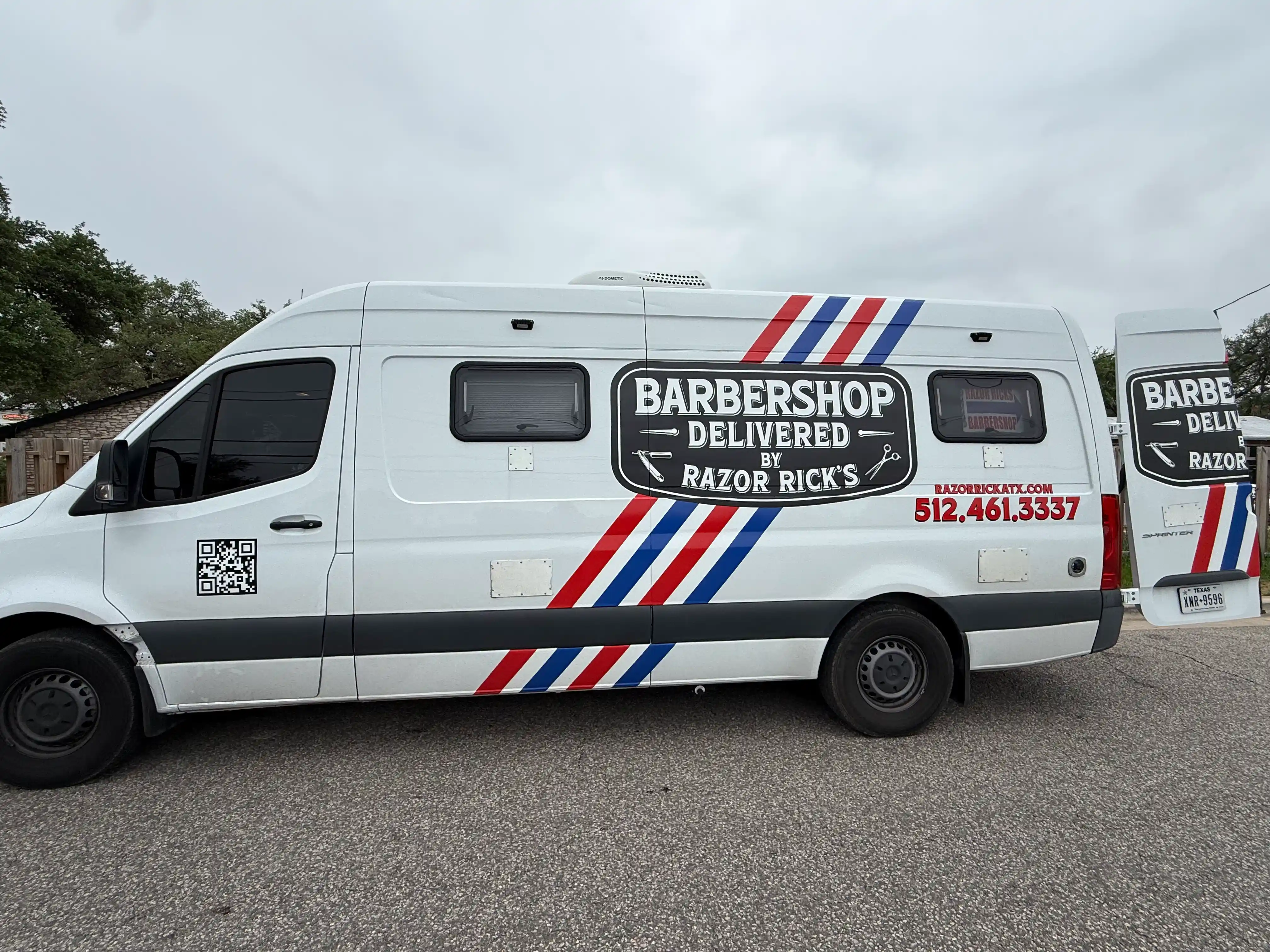 Razor Rick's mobile barbershop fleet for bachelor parties and group events in Austin TX